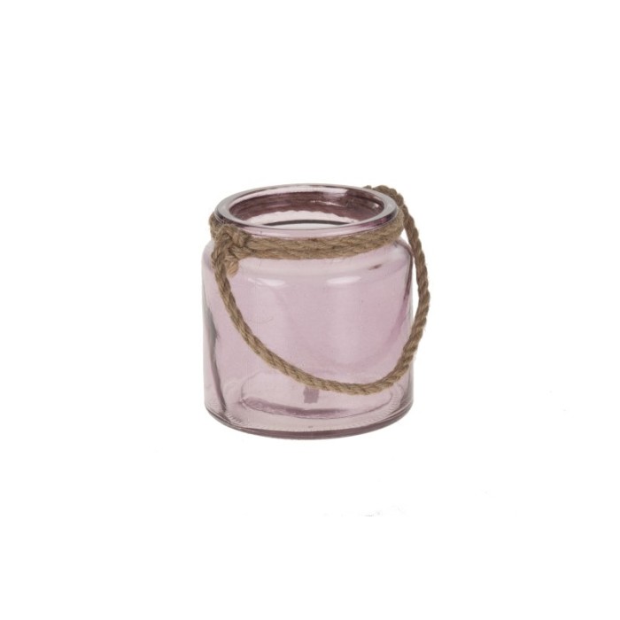 VIDRE AMB CORDA 10x10cm LILA