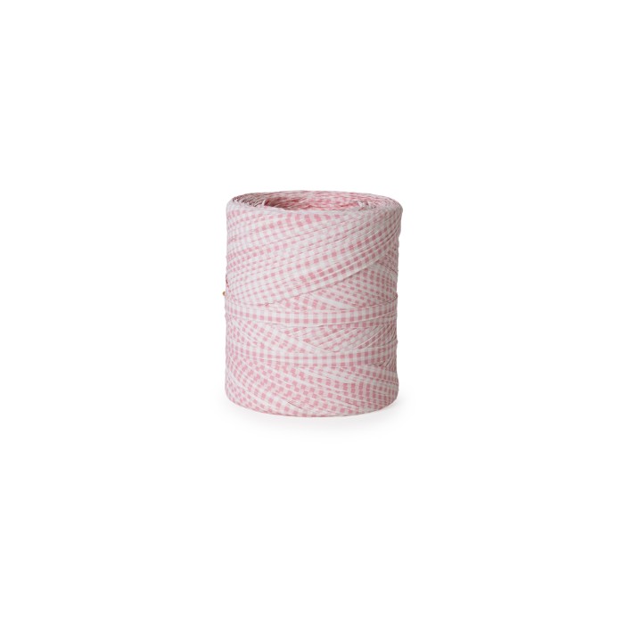 RAFIA BOBINA VICHY ROSA 200m 
