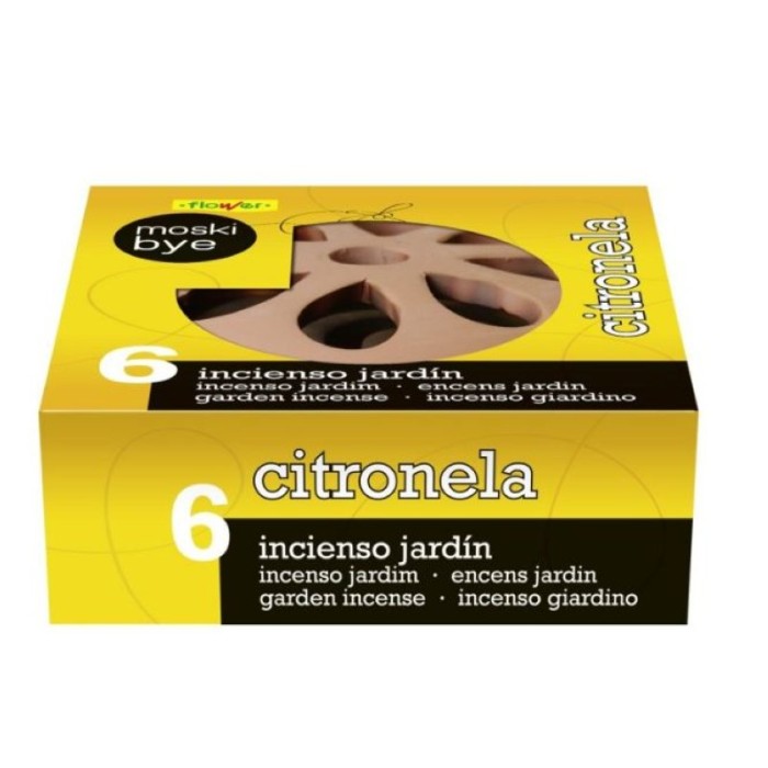 INCENS CITRONELA JARDI 6 UNITATS+PLAT DECO