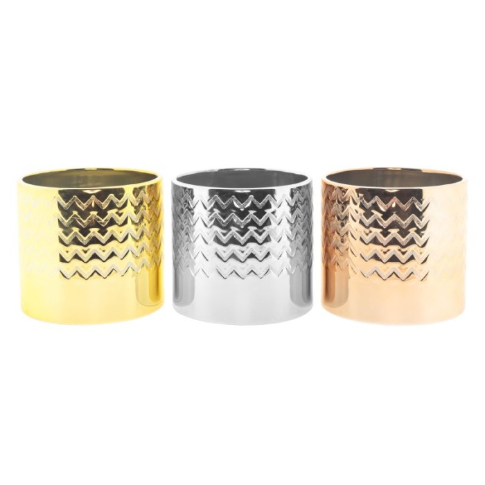 CERAMICA ONDA METAL ES12 Ø13xH12,2cm 3asS