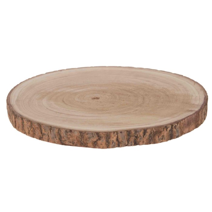 DISC FUSTA PAULOWNIA D40x3cm Natural