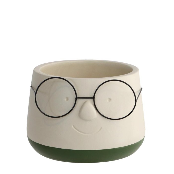 CERAMICA POT ULLERES VERD Ø16 h.11,5 cm