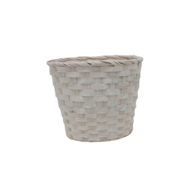 CISTELL LOTTIE BAMBU BLANC D19xH16.5cm ES17