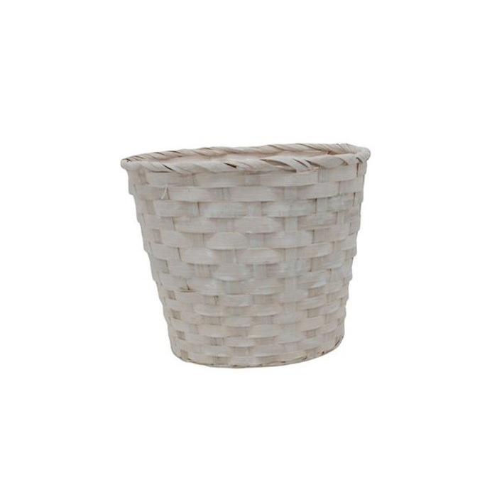 CISTELL LOTTIE BAMBU BLANC D21xH17.5cm ES19