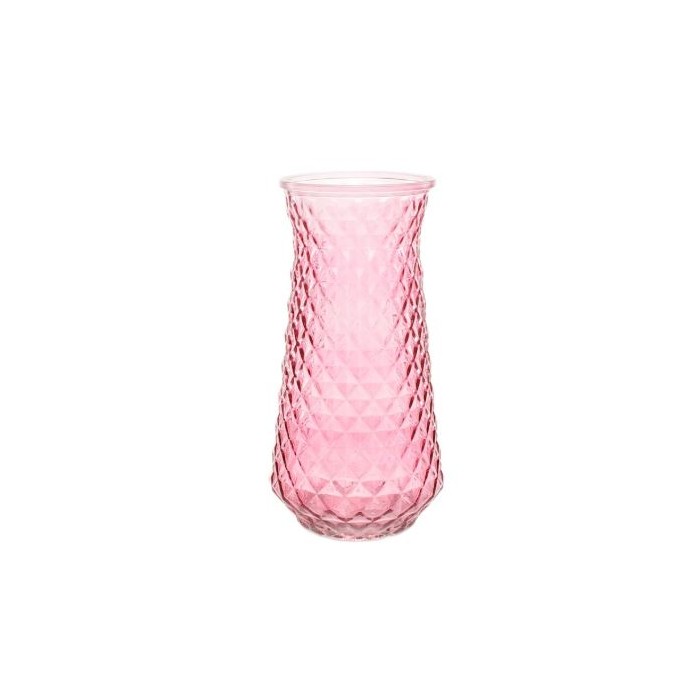 VIDRE GERRO GRAVAT D11 H23cm ROSA