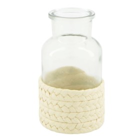 VIDRE AMPOLLA DECO BLANC 6.5x6.5x12cm