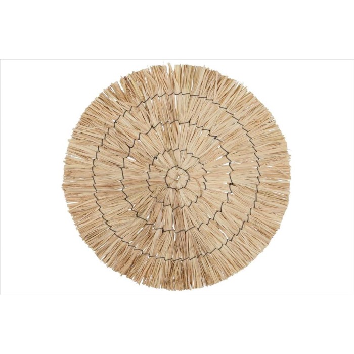 DISC DECO RAFFIA D28x1cm  Natural